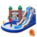 Gymax 6-in-1 Winter Theme Snowman Inflatable Castle Kids Bounce House