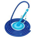 Auto Pool Cleaner Auto Swimming Pool Floor Cleaner with 10Pcs Hose Auto Pool Floor Cleaner for Ground Pool up to 16 x 34 Pool Maintenance Pool Cleaning Supplies( Power Supply Not Included)