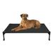 Veehoo Cooling Elevated Dog Bed Portable Raised Pet Cot with Washable Mesh Large Black