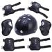 Adjustable Helmet for Ages 3-14 Kids Toddler Boys Girls Youth Protective Gear with Elbow Knee Wrist Pads for Skateboarding Bike Riding Scooter-Black