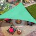 iCover Sun 13' Triangle Shade Sail in Green/Blue | 156 W x 222 D in | Wayfair STTL910