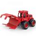 URMAGIC Kids Christmas Birthday Gifts Construction Trucks Kids Construction Toys Mini Engineering Car Toys Alloy Kids Boys Toys Cake Decoration Boys and Girls Gift Red