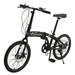 Campingsurvivals Shimano 7 Speed 20 Portable Folding Bike for Students Office Workers Adults Black