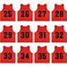 YOUI-GIFTS Set of 12 Numbered (13-24) Soccer Vests/Sport Pinnies/Training Bibs with Free Carry Bag