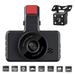 KIZOCAY Car Dual Dash Cam 1080P Front Camera & 480P Rear Camera with Night Vision Car DVR Dashboard Driving Recorder