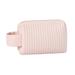 Small Makeup Bag Pu Striped Leather Cosmetic Bag Portable Travel Cosmetic Bag Waterproof Cosmetic Bag With Handle Cute Cosmetic Bag For Women And Girls