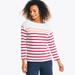 Nautica Women's Striped Long Sleeve Top Sailor Red, XS