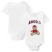 Infant Tiny Turnip White Los Angeles Angels Teddy Boy Bodysuit