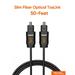 50ft Optical Digital Audio Cable CableCreation Thin Fiber Optic Toslink Cord Slim Optical Fiber S/PDIF Compatible with Home Theater Sound Bar TV PlayStation Xbox VD/CD Player Game Console