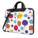 Multicolored Dot Print Laptop Bag 14 inch Laptop or Tablet Business Casual Laptop Bag