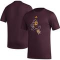 Men's adidas Maroon Arizona State Sun Devils Basics Secondary Pre-Game AEROREADY T-Shirt