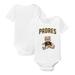 Infant Tiny Turnip White San Diego Padres Girl Teddy Bodysuit