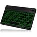 UX030 Lightweight Ergonomic Keyboard with Background RGB Light Multi Device slim Rechargeable Keyboard Bluetooth 5.1 and 2.4GHz Stable Connection Keyboard for Lenovo Legion 7 16 Gaming Laptop