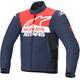 Alpinestars Honda SMX Softshell Giacca tessile impermeabile per moto, nero-rosso-blu, dimensione S