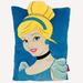 Disney Accents | Disney Princess 3d Cinderella Valore Pillow 15x11” Fairytale Story Bedding | Color: Blue/Yellow | Size: 15"X12"