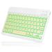 UX030 Lightweight Ergonomic Keyboard with Background RGB Light Multi Device slim Rechargeable Keyboard Bluetooth 5.1 and 2.4GHz Stable Connection Keyboard for Samsung Galaxy A80