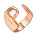 Kayannuo Valentines Day Gifts Christmas Clearance Women s Fashion Ring Couple Ring Opening 26 Letters Ring Jewelry