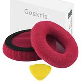 Geekria Earpad for Sennheiser Momentum On Ear Headphone Velvet Ear Pad / Ear Cushion / Ear Cups / Ear Cover / Earpads Repair Parts (Claret)