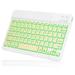 UX030 Lightweight Ergonomic Keyboard with Background RGB Light Multi Device slim Rechargeable Keyboard Bluetooth 5.1 and 2.4GHz Stable Connection Keyboard for Energizer Power Max P8100S