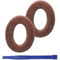 Adhiper HD598 Ear Pad Replacement Headphone Ear Pad Ear Cushion Earmuffs for Sennheiser HD515 HD518 HD555 HD558 HD569 HD595 HD598CS HD598 HD598SE Over-Ear Headphones (Brown/ Flannel)