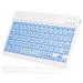 UX030 Lightweight Ergonomic Keyboard with Background RGB Light Multi Device slim Rechargeable Keyboard Bluetooth 5.1 and 2.4GHz Stable Connection Keyboard for DYYAN Smart TV 32/42/50/55/60-Inch TV