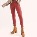 Free People Jeans | New Free People Raw Hem High Rise Jegging Jeans Size 31 | Color: Red | Size: 31