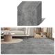 VEELIKE Grey Vinyl Flooring Self Adhesive Floor Tiles Bathroom Waterproof Vinyl Tiles Kitchen Stick on Floor Tiles Concrete Effect Flooring Bedroom Tile Stickers Thicken 1.5mm 30cm x 30cm 12 Pieces