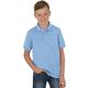 Poloshirt TRIGEMA "TRIGEMA in Piqué-Qualität" Gr. 116, blau (horizont) Kinder Shirts Poloshirts