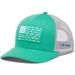 Men's Columbia PFG Green Fish Flag Mesh Trucker Snapback Hat