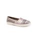 Women's Rory Flat by Trotters in Pewter Metallic (Size 10 M)