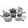 Cuisinart Ceramica XT 11 Piece Non Stick Cookware Set Non Stick/Aluminum in Gray | Wayfair 54C-11BK