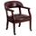 Flash Furniture Boynton 25&quot; W Leather Seat Waiting Room Chair Manufactured Wood in Black/Brown | 26 H x 25 W x 18 D in | Wayfair B-Z100-OXBLOOD-GG