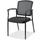 Lorell 23&quot; W Stackable Fabric Seat Waiting Room Chair w/ Metal Frame Vinyl/Metal/Fabric in Gray/Black/Brown | 35.04 H x 23 W x 9.02 D in | Wayfair