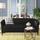 Flash Furniture Hercules Imperial Series Leather Sofa Wood in Black | 29 H x 72.75 W x 29 D in | Wayfair 111-3-BK-GG