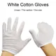Gants en coton blanc 1 paire pour serveurs/conducteurs/bijoux/travailleurs étiquette bijoux