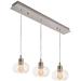 Laney 36" 3 Light Linear Satin Nickel Pendant