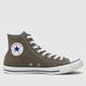 Converse all star hi trainers in charcoal grey