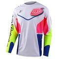 Troy Lee Designs Herren Se Pro Motocross-Trikot, Bianco,