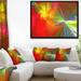 DESIGN ART Designart Colorful Christmas Spectacular Show Abstract Framed Canvas Art Print 62 in. wide x 30 in. high