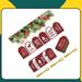 The Holiday Aisle® 36 Piece Tags w/ Rope Labels Christmas Tree Ornament Set Wood in Brown/Red | 3.11 H x 2.01 W x 0.2 D in | Wayfair