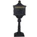 ZONSE Post Mounted Mailbox Aluminum in Black | 45.5 H x 11.5 W x 16.5 D in | Wayfair W46563psm686-XLL