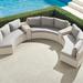 Pasadena II 5-pc. Modular Sofa Set in Ivory Finish - Glacier with Canvas Piping - Frontgate