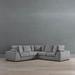 Declan Modular Collection - Right-Facing Sofa, Right-Facing Sofa in Zinc Nolita Dot Performance - Frontgate