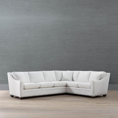 Warren 2-pc. Left-Arm Facing Sofa Sectional - Amalfi Velvet InsideOut Performance - Frontgate