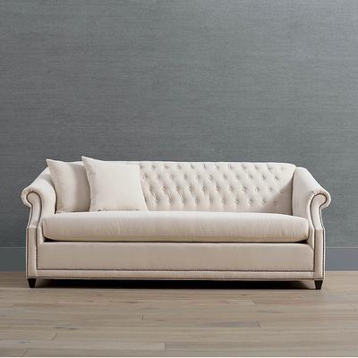 Farah Sofa - Storm Velvet, Standard 82" - Frontgate