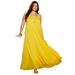 Plus Size Women's Swing Maxi Dress by June+Vie in Sunset Yellow (Size 10/12)