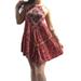 American Eagle Outfitters Dresses | American Eagle | Paisley Boho Print Spaghetti Strap Mini Dress | Color: Purple/Red | Size: M