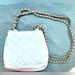 Giani Bernini Bags | Giani Bernini White Quilted Handbag Gold Chain Bucket Crossbody Bag Purse | Color: White | Size: Os