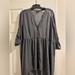 Torrid Dresses | Gray Torrid High Low Shirt Dress. Worn Once For Pictures | Color: Gray | Size: 1x