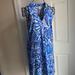 Lilly Pulitzer Dresses | Euc Lilly Pulitzer Emile Dress Iris Blue Zanzibar Zoo Sz M | Color: Blue/White | Size: M